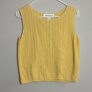 Jones New York Mustard Ribbed Tank Top 1